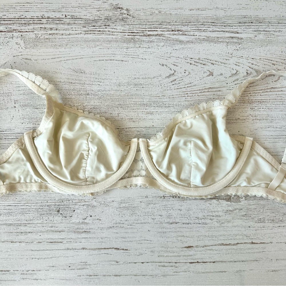 *3/$20* URBAN OUTFITTERS Out From Under Lace Floral Unlined Underwire Bra 32D - Picture 5 of 9